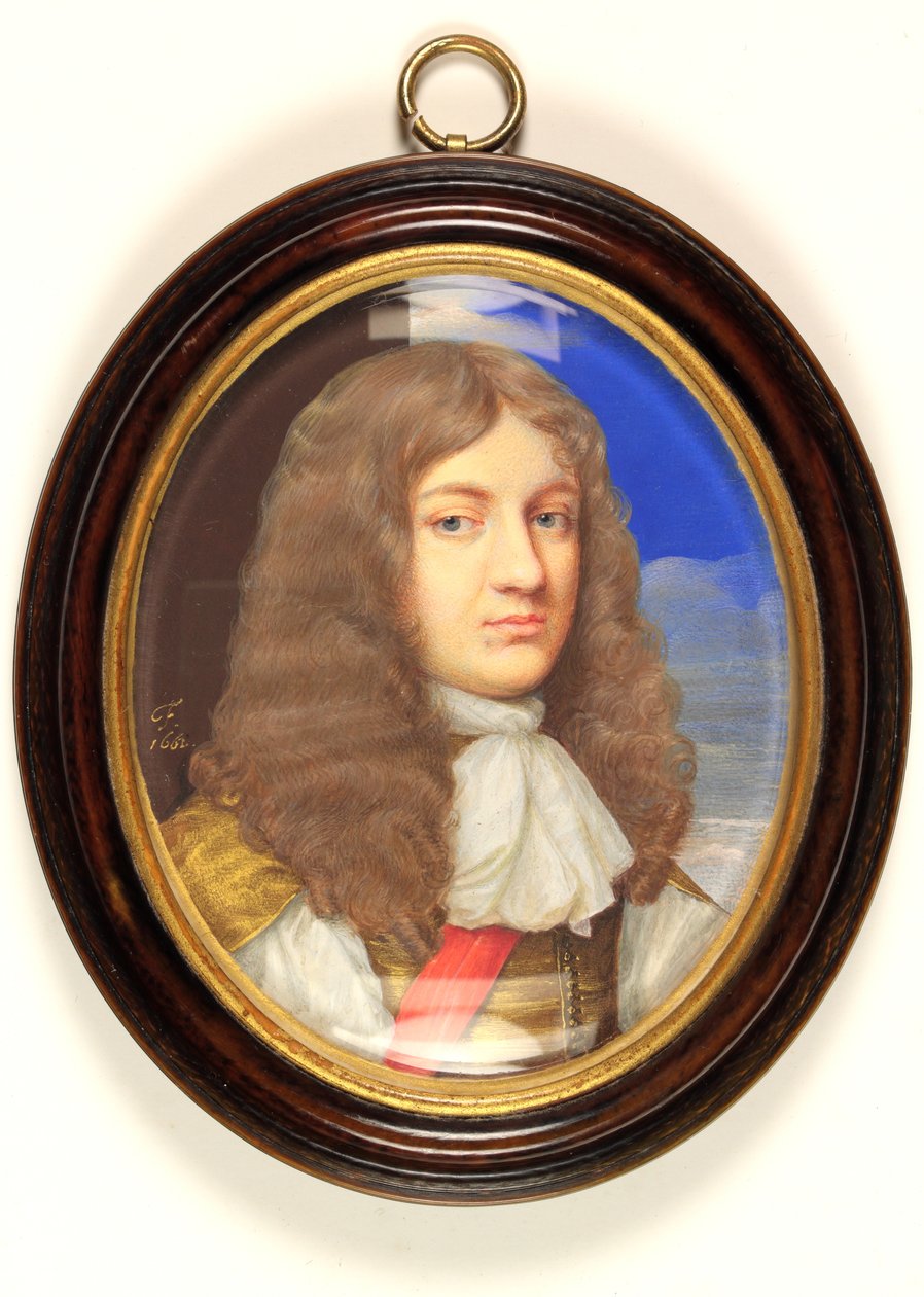 Geleneksel olarak Sir John Egerton olarak tanımlanan bir beyefendi (parşömen üzerine suluboya) by Thomas Flatman