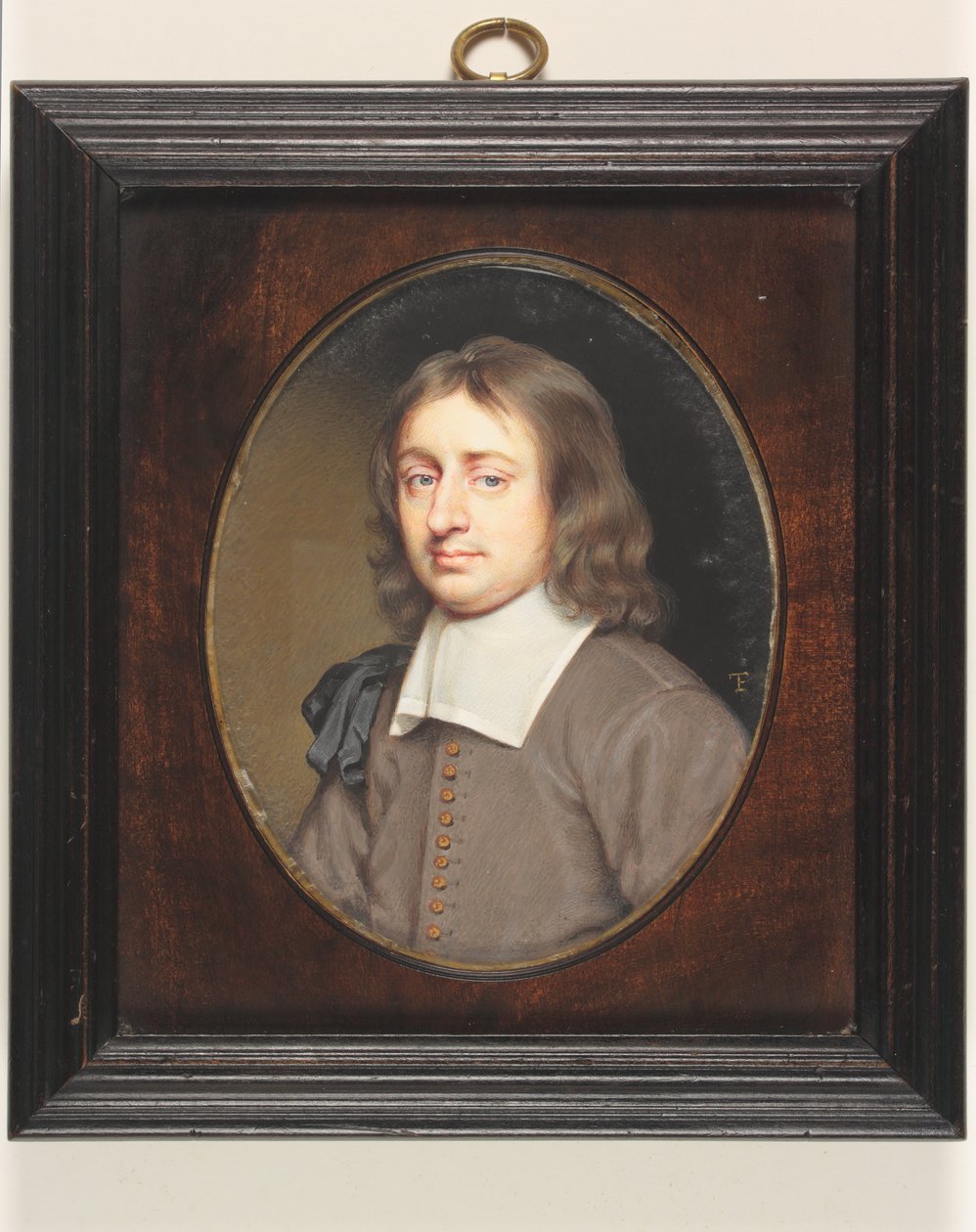 Christopher Simpson (parşömen üzerine sulu boya) by Thomas Flatman