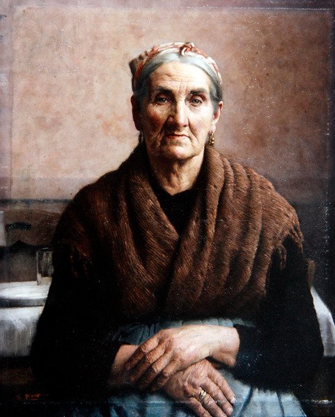 Madam Dafashno (tuval üzerine yağlı boya) by Thomas Frederick Mason Sheard