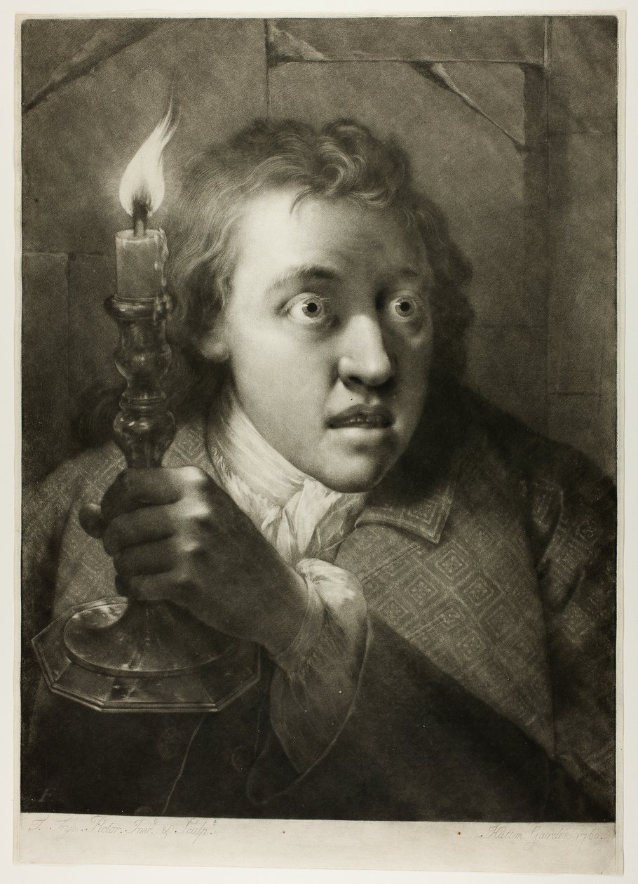 Gerçek Boyutlu Kafalardan Mumlu Genç Adam by Thomas Frye