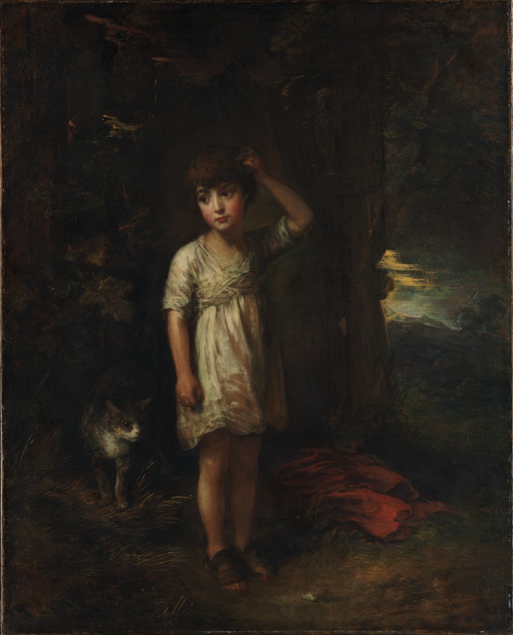Kedili Bir Çocuk - Sabah by Thomas Gainsborough