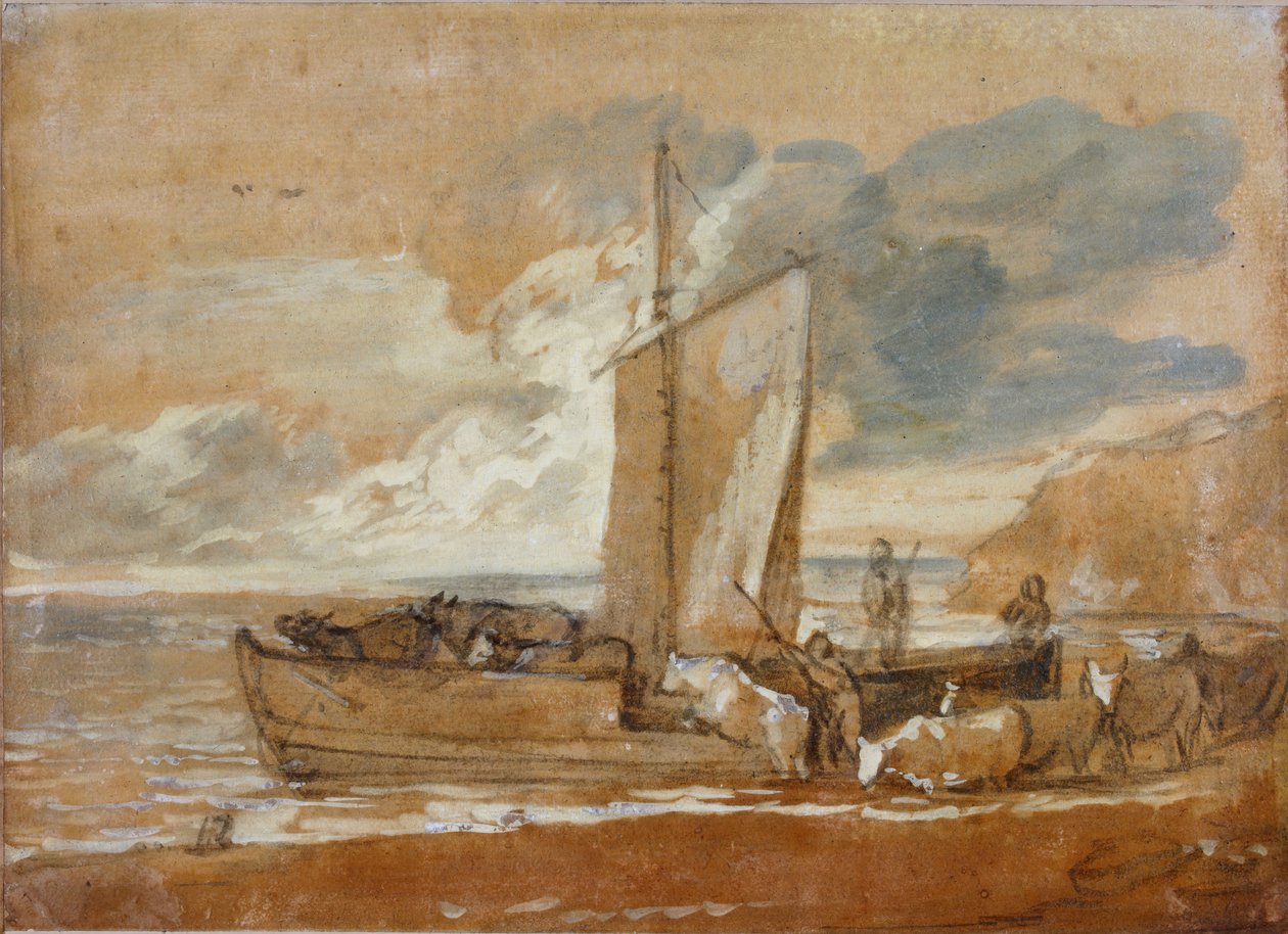 Bir Sığır Feribotu, 1784-1788. by Thomas Gainsborough