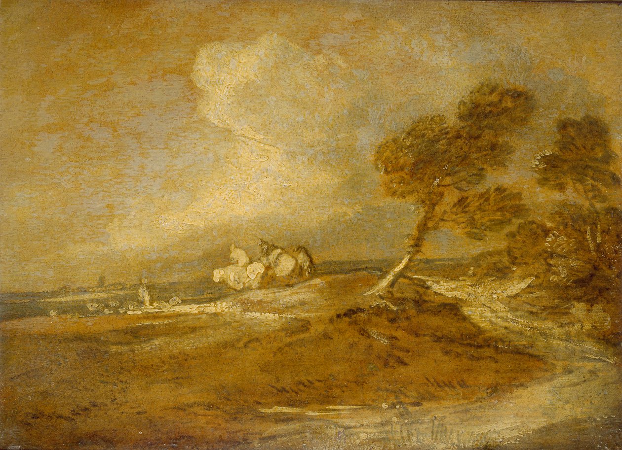 Atlılarla Bir Manzara, 18. yüzyıl sonu by Thomas Gainsborough