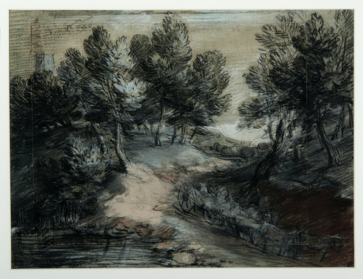 Woodland Yolunda Ahşap Bir Araba, 1775-80 by Thomas Gainsborough
