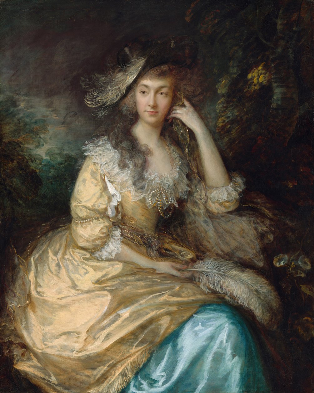Frances Susanna, Dunstanville Hanımı, c. 1786. by Thomas Gainsborough
