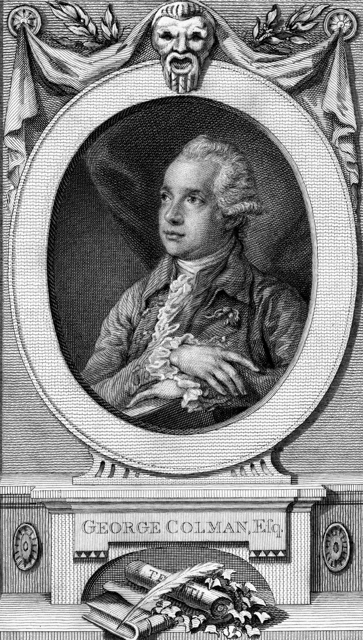 John Hall tarafından oyulmuş Yaşlı George Colman by Thomas Gainsborough