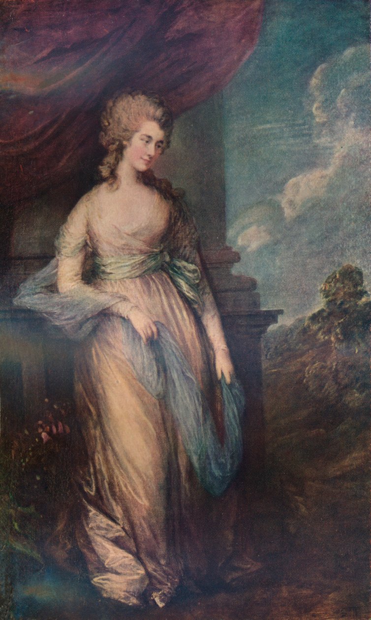 Georgiana, Devonshire Düşesi, 1783, 1911 by Thomas Gainsborough