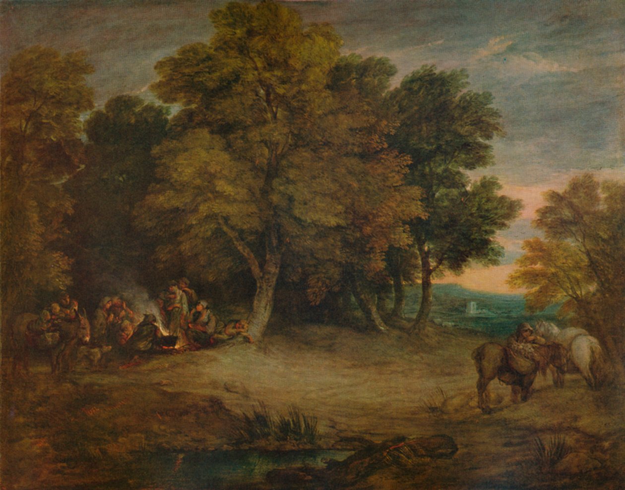 Çingene Kampı: Gün Batımı, c1758, 1935 by Thomas Gainsborough