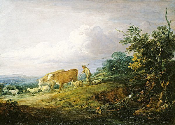Manzara (tuval üzerine yağlı boya) by Thomas Gainsborough