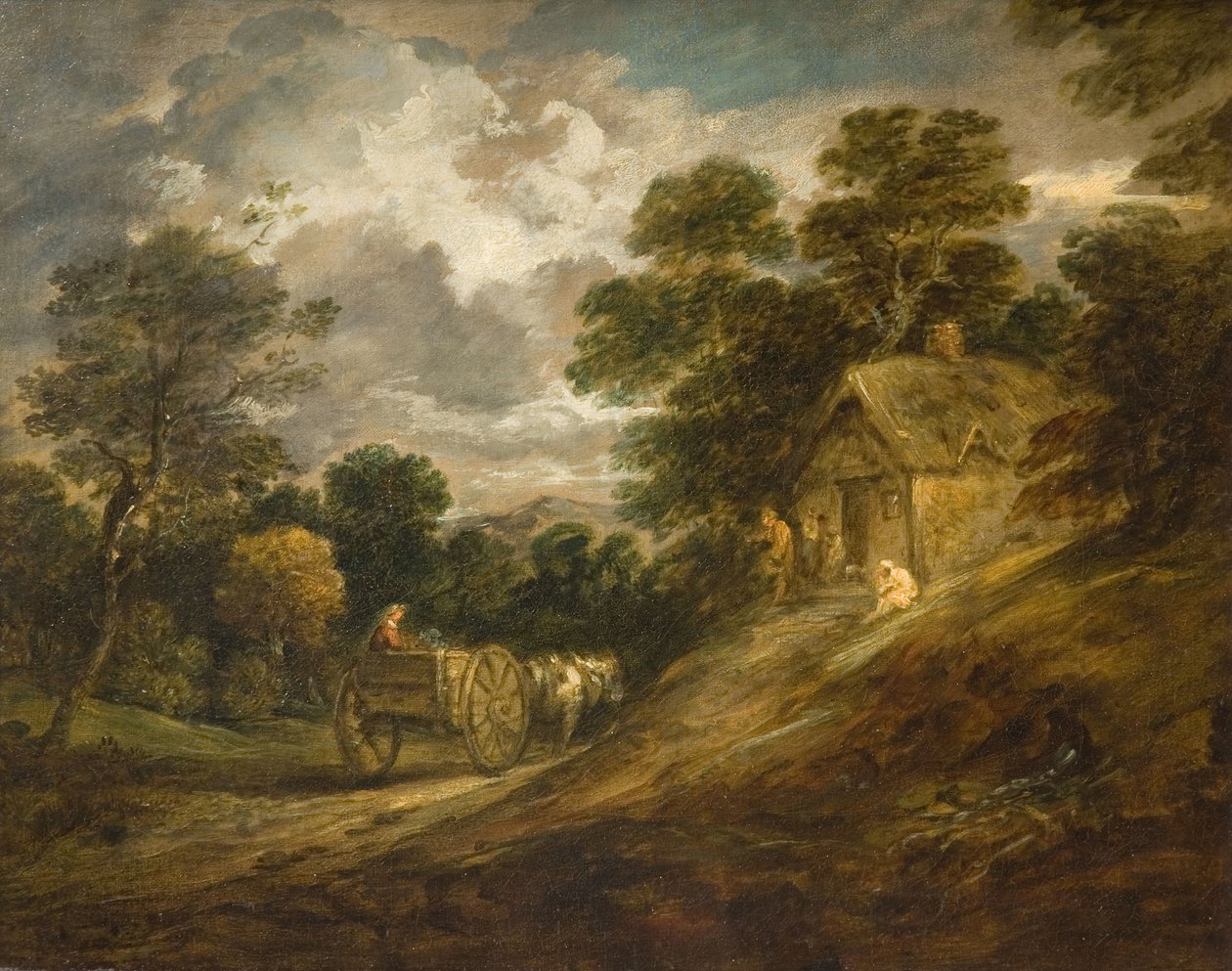 Bir Kulübe Ve Araba Ile Manzara, 1786. by Thomas Gainsborough