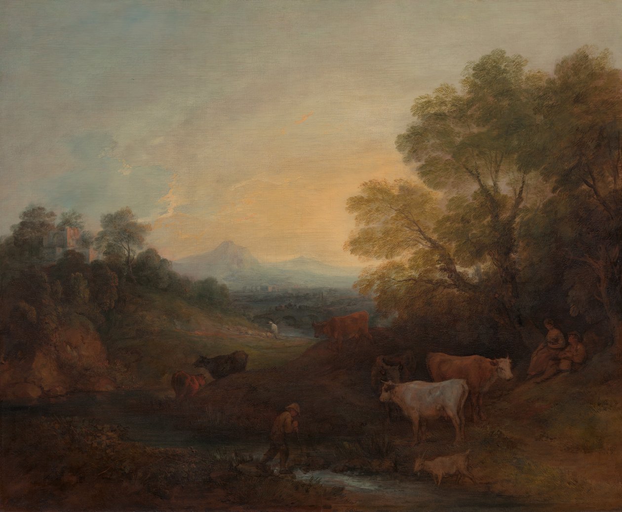 Sığır ile Peyzaj, ca. 1773. by Thomas Gainsborough