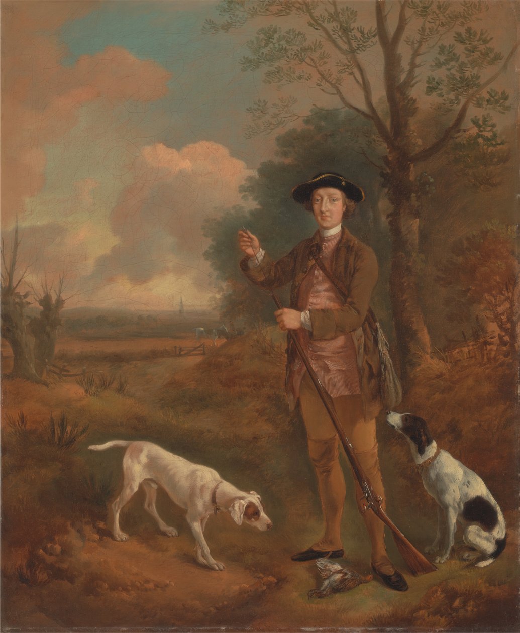Tannington Binbaşı John Dade, Suffolk, yak. 1755. by Thomas Gainsborough