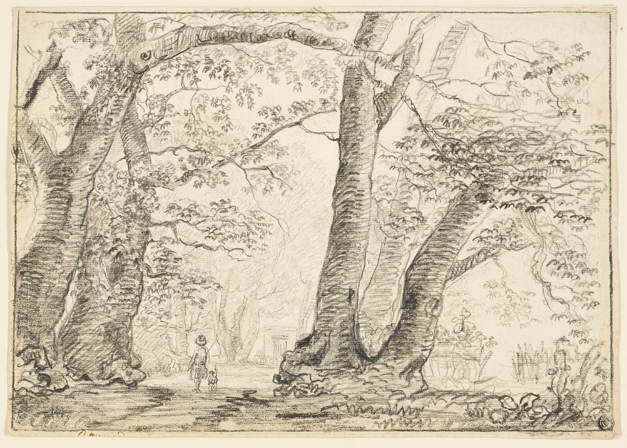 Ormandaki Köpekli Adam by Thomas Gainsborough