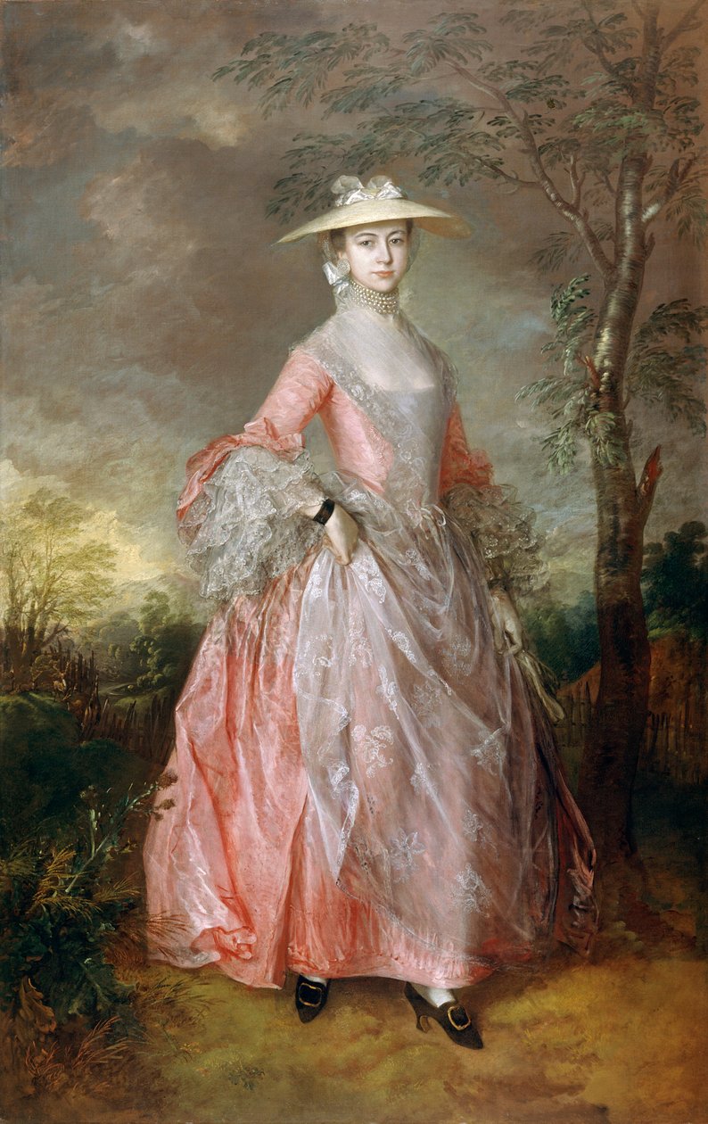 Mary Countess Howe, c.1760 (tuval üzerine yağlı boya) by Thomas Gainsborough