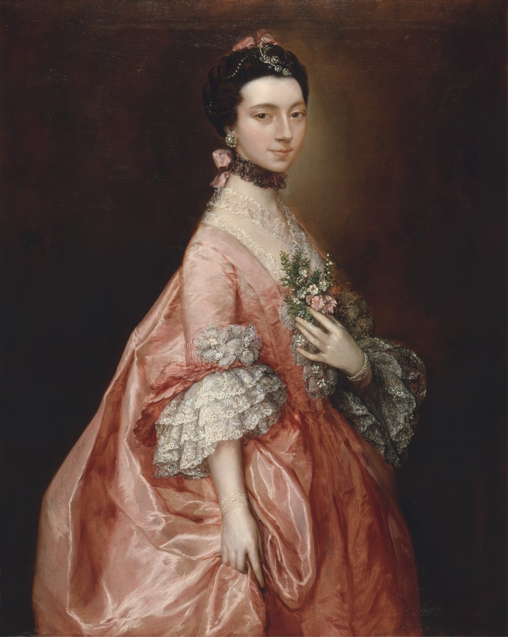 Mary Little, daha sonra Leydi Carr, yak. 1765. by Thomas Gainsborough