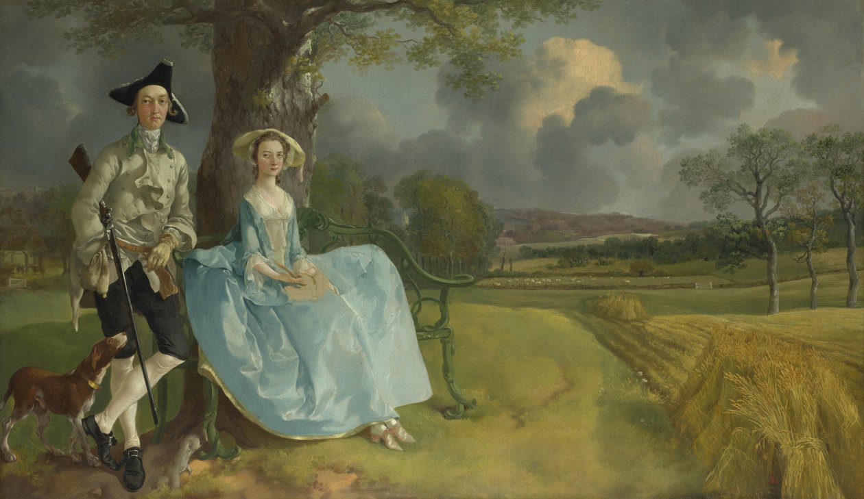 Bay ve Bayan Andrews, 1750 by Thomas Gainsborough