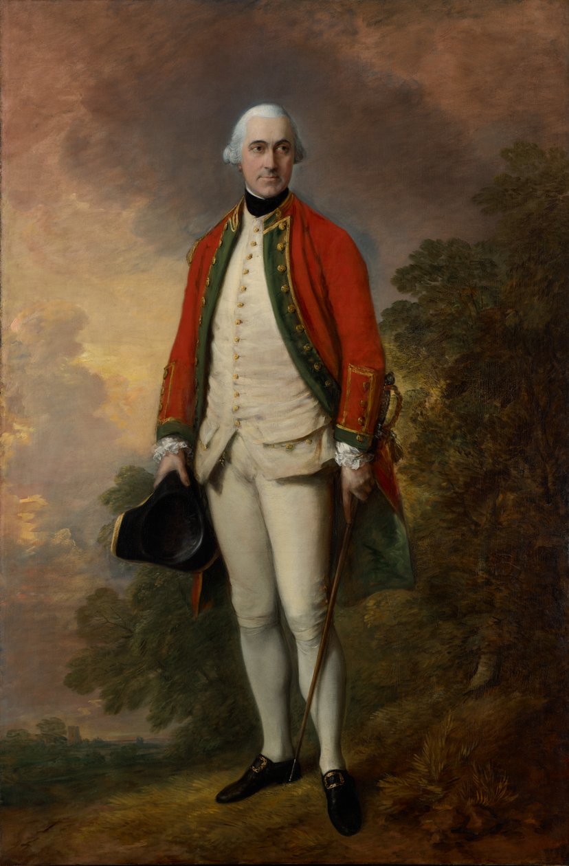 George Pitt'in Portresi, First Baron Rivers by Thomas Gainsborough