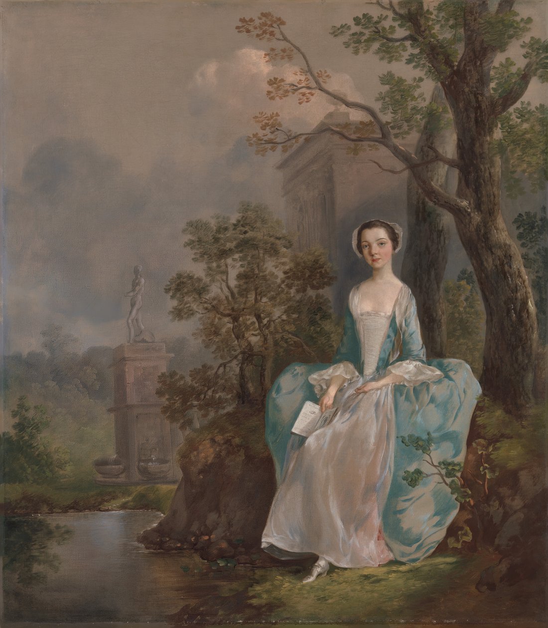 Bir Kadının Portresi, ca. 1750. by Thomas Gainsborough