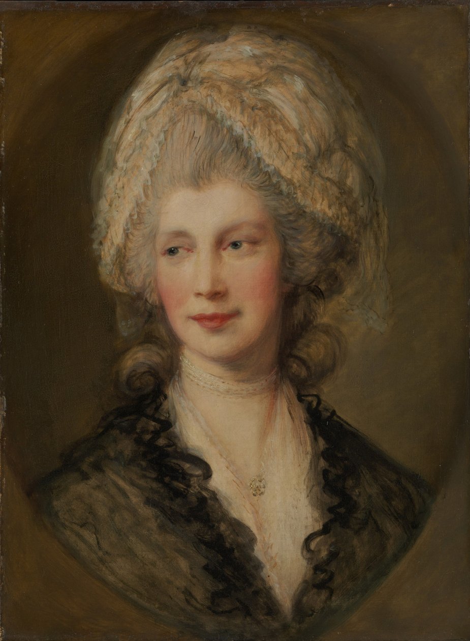 Kraliçe Charlotte, c.1782 (tuval üzerine yağlı boya) by Thomas Gainsborough