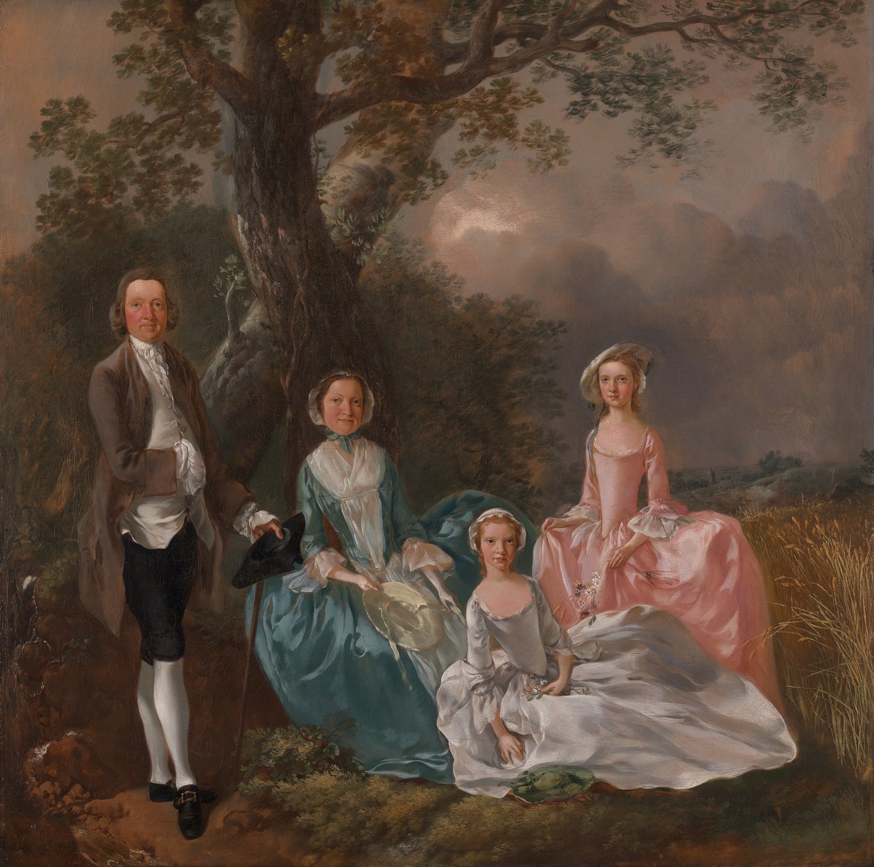 Gravenor Ailesi, ca. 1754. by Thomas Gainsborough