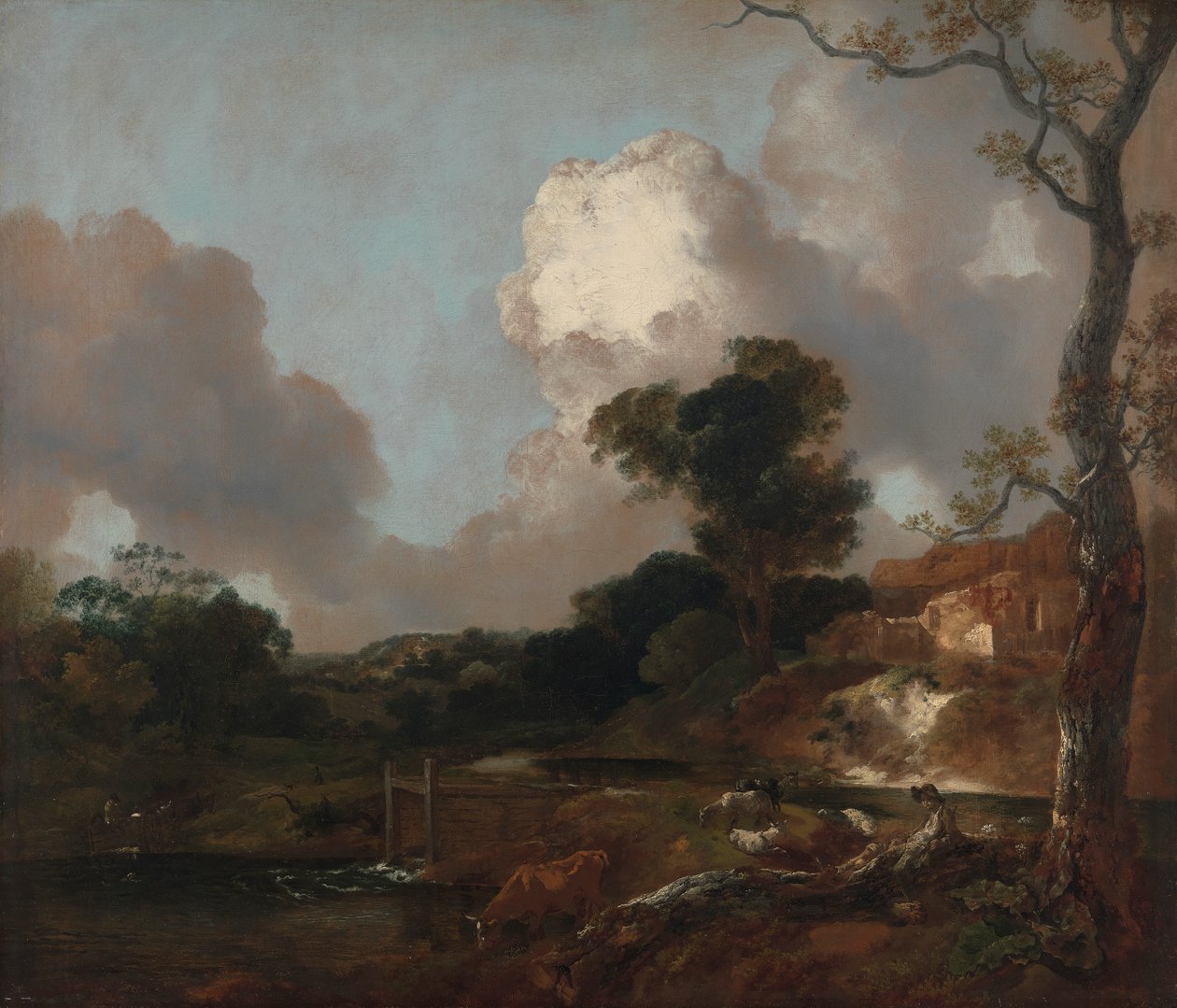 Dere ve Savak ile Peyzaj by Thomas Gainsborough RA
