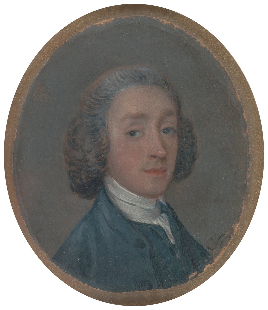 Pudra Saçlı Genç Bir Adamın Portresi by Thomas Gainsborough RA