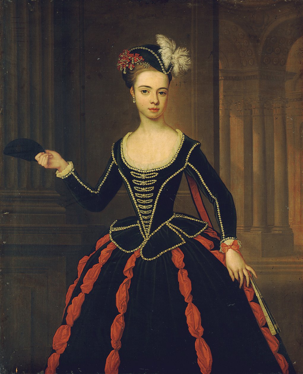 Hon portresi. Bayan William Townshend by Thomas Gibson