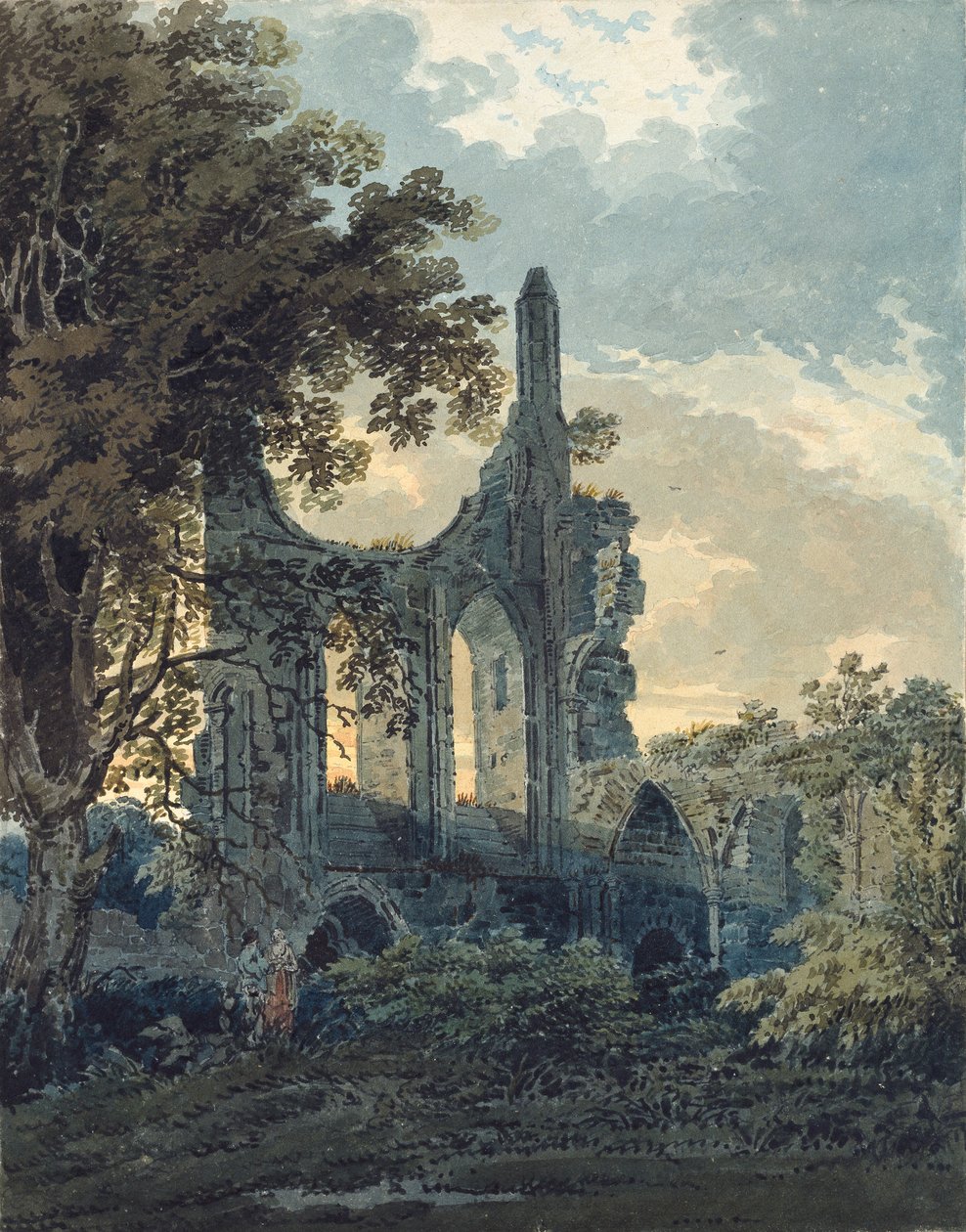 Byland Manastırı, Yorkshire, c1793 by Thomas Girtin