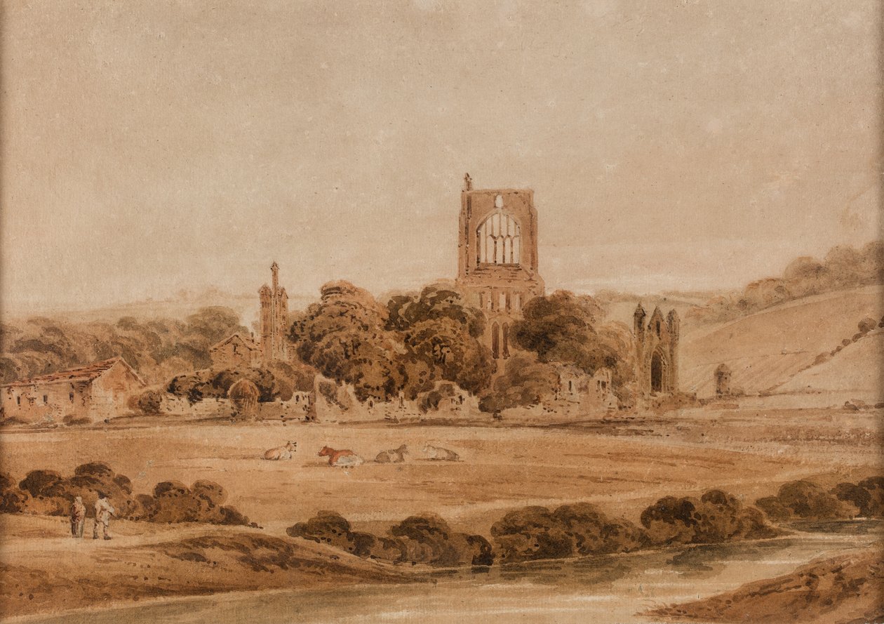 Kirkstall Manastırı by Thomas Girtin