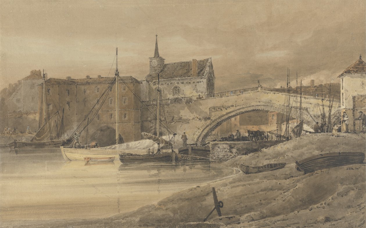 Ouse Köprüsü, York by Thomas Girtin