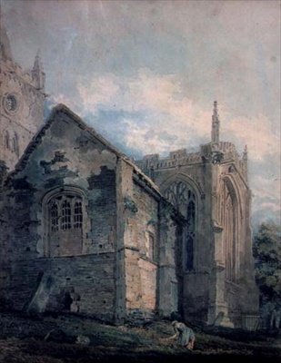 Antik Charnel Evi, Holy Trinity Kilisesi, Stratford-upon-Avon by Thomas Girtin