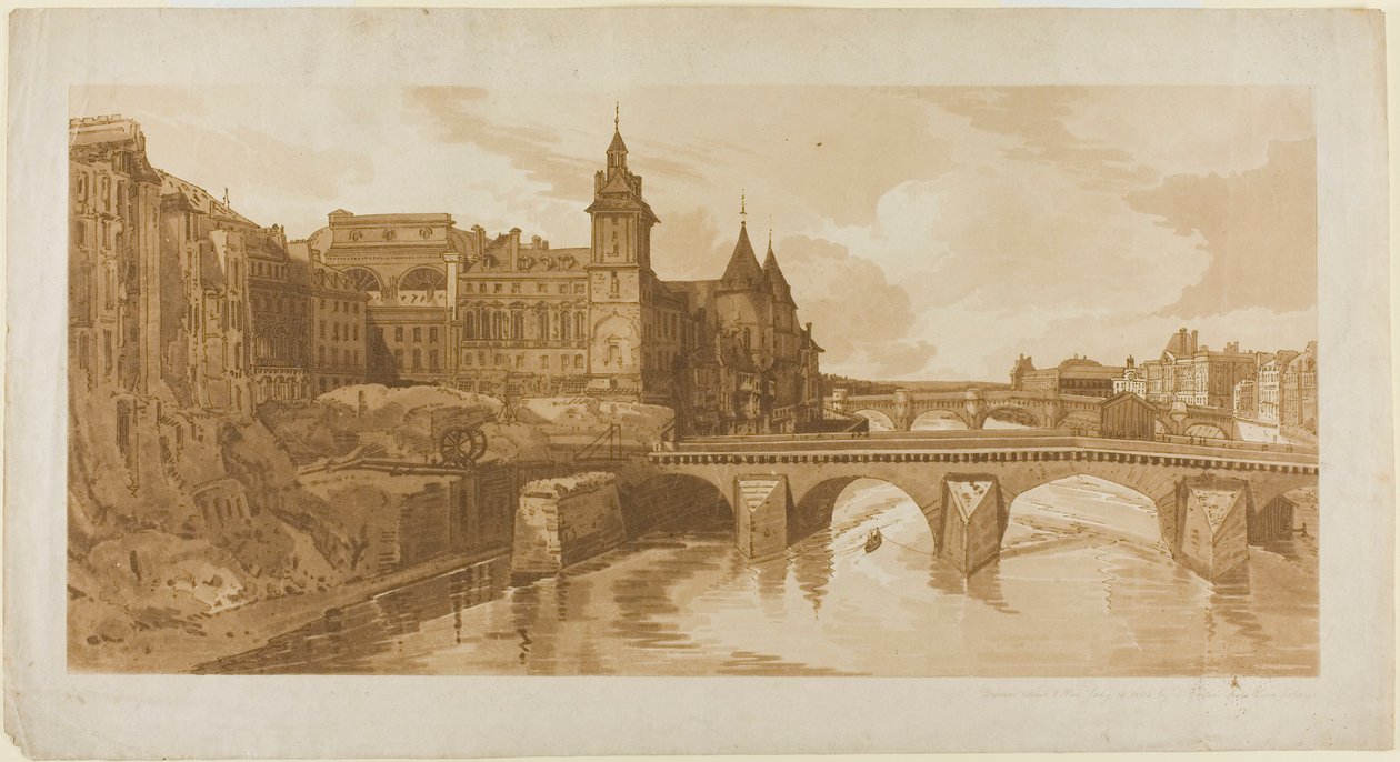 Pont au Change, Şehir Tiyatrosu, Pont Neuf, Conciergerie Hapishanesi, vb.