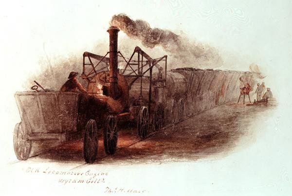 Eski Lokomotif Motoru, Wylam Colliery by Thomas H. Hair