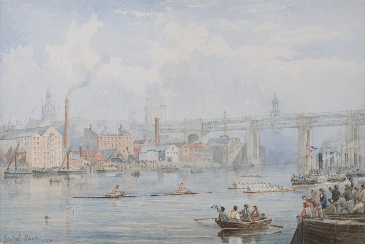 The Great International Sculling Match (gövde rengi) by Thomas H. Hair