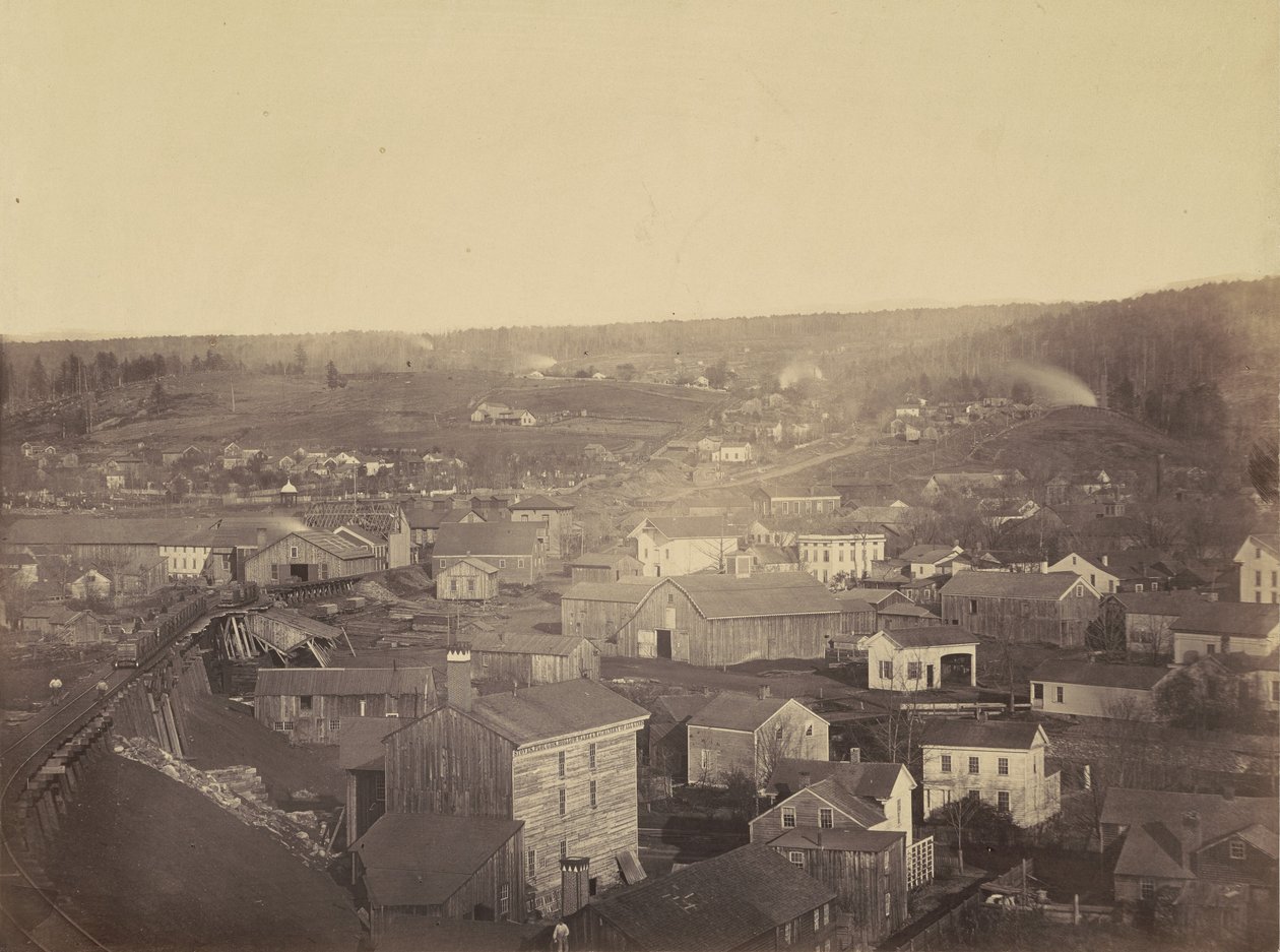 Honesdale, Bölüm 3, Del.  Hudson Canal Co.,c. 1863-1865 (fotoğraf) by Thomas H. Johnson