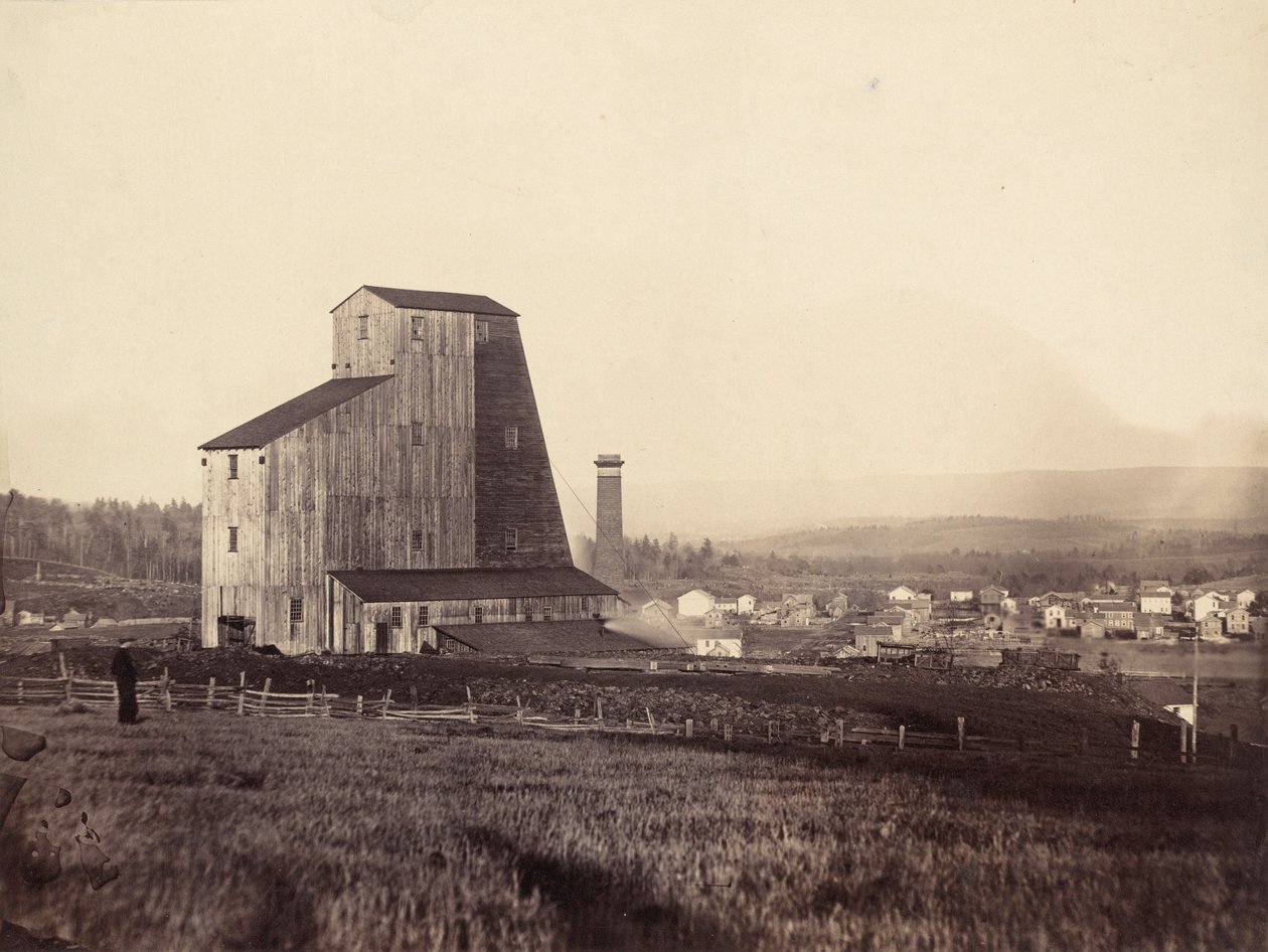 Von Stork Şaft, Del. & Hudson Kanal A.Ş., c. 1863-1865. by Thomas H. Johnson