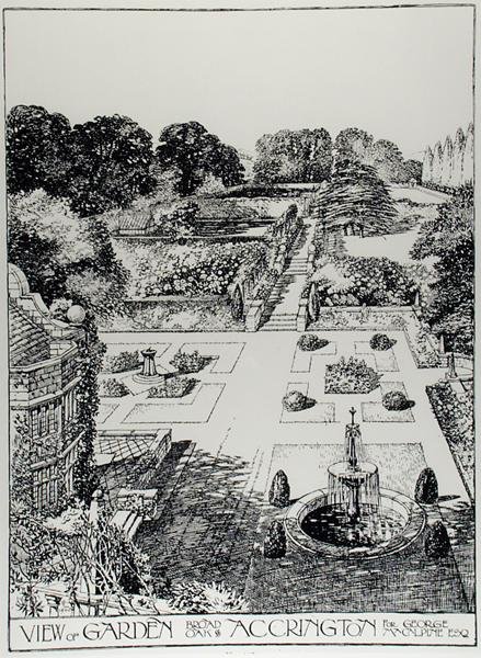 Garden of View, Broad Oak, Accrington, Thomas Mawson