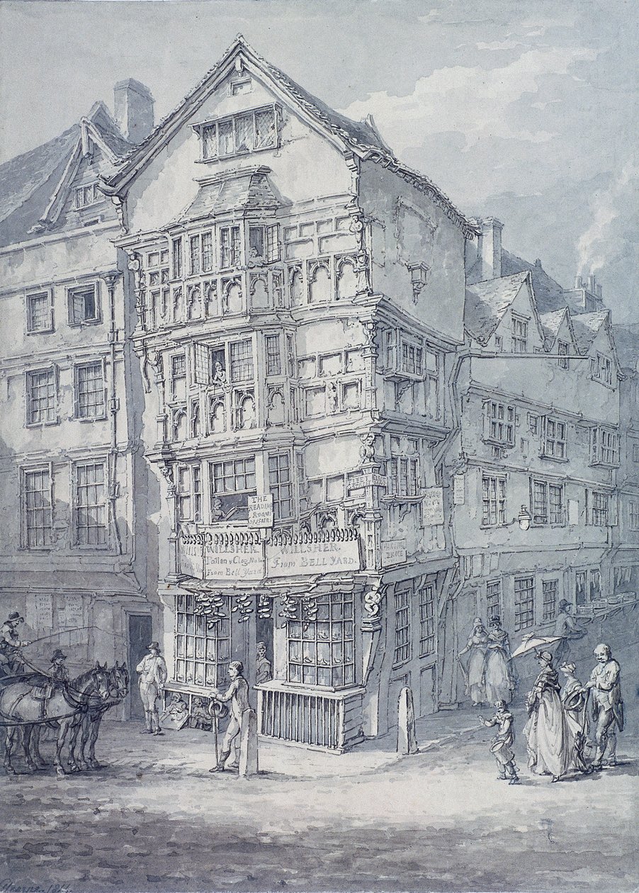 Chancery Lane, Londra, 1814 by Thomas Hearne