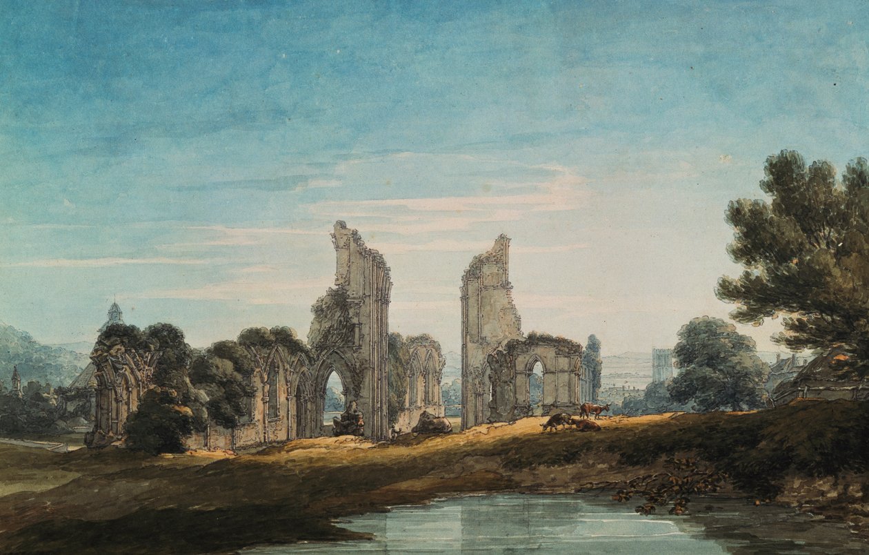 Glastonbury Manastırı, 1795 by Thomas Hearne