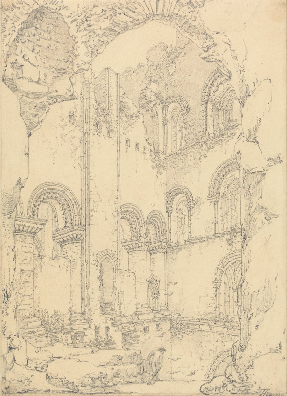 Gundulf Kulesi, Rochester Katedrali, Kent by Thomas Hearne