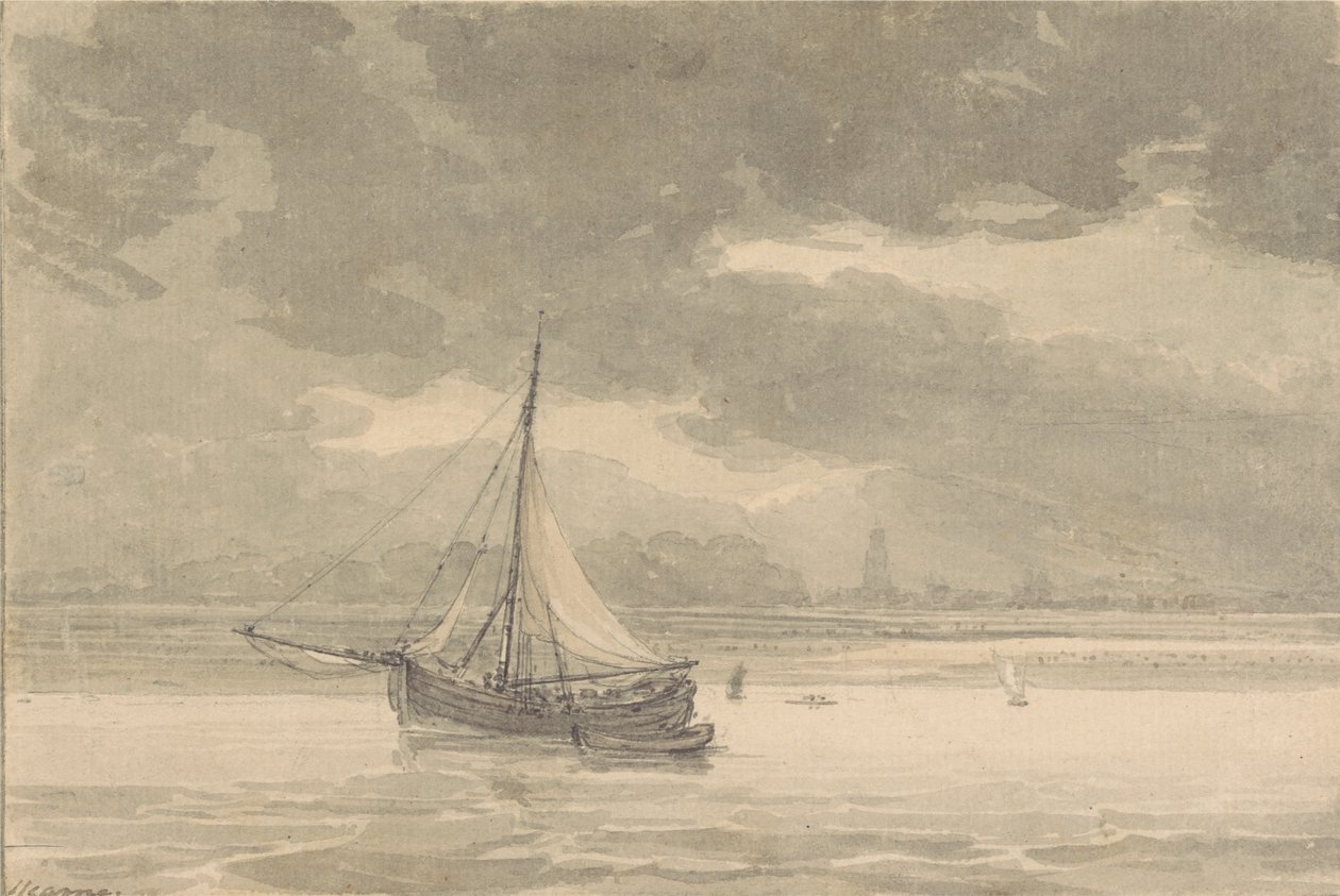 Ship Inn, Greenwich'ten Thames Nehri by Thomas Hearne