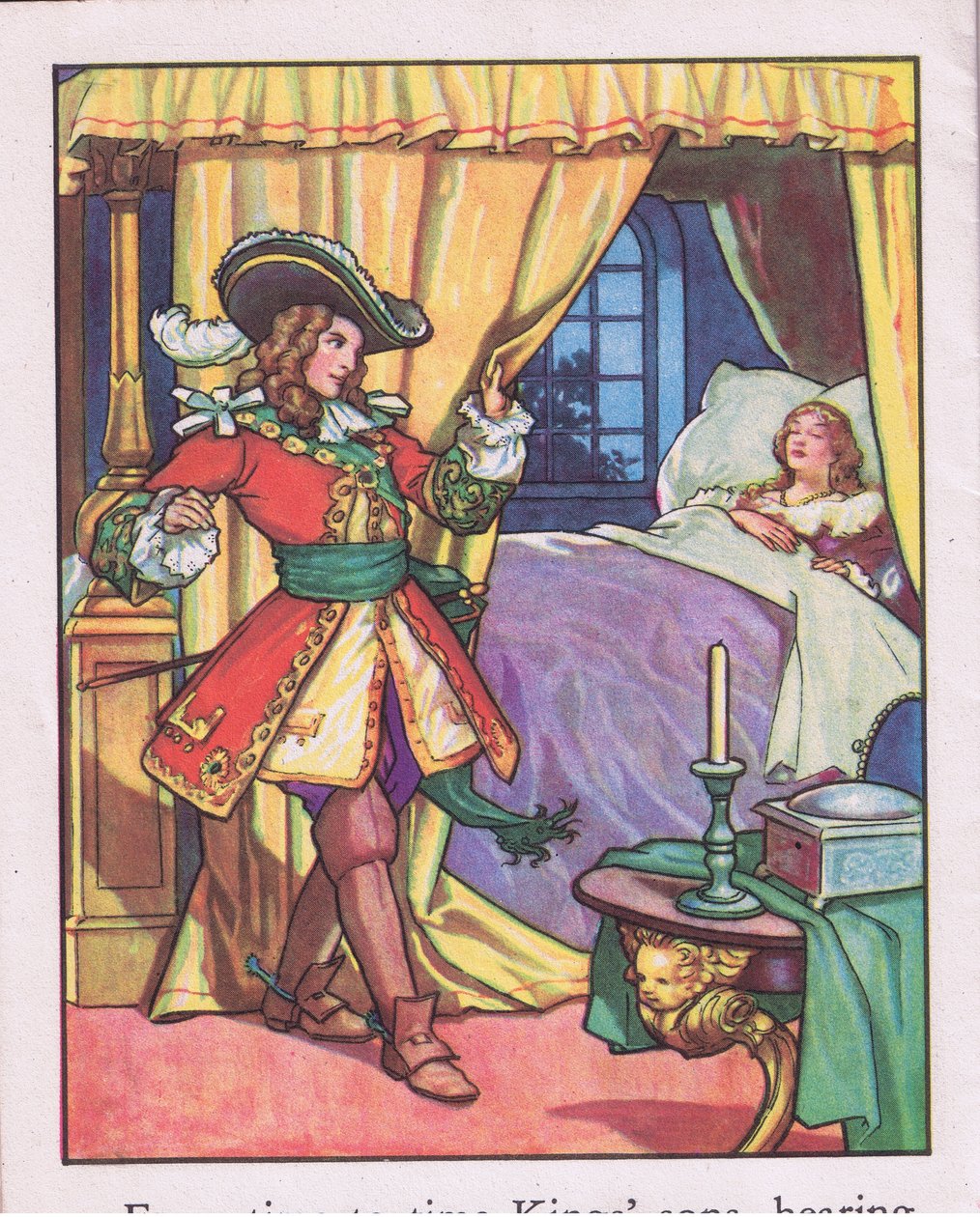 Onun güzelliği karşısında hayretler içinde kaldı (lito) by Thomas Heath Robinson