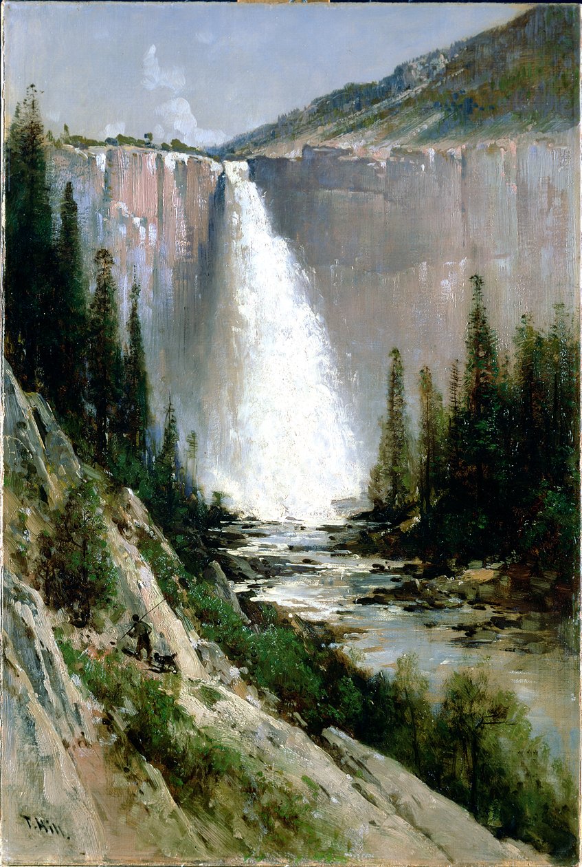 Gelin Peçe Şelalesi, Yosemite by Thomas Hill