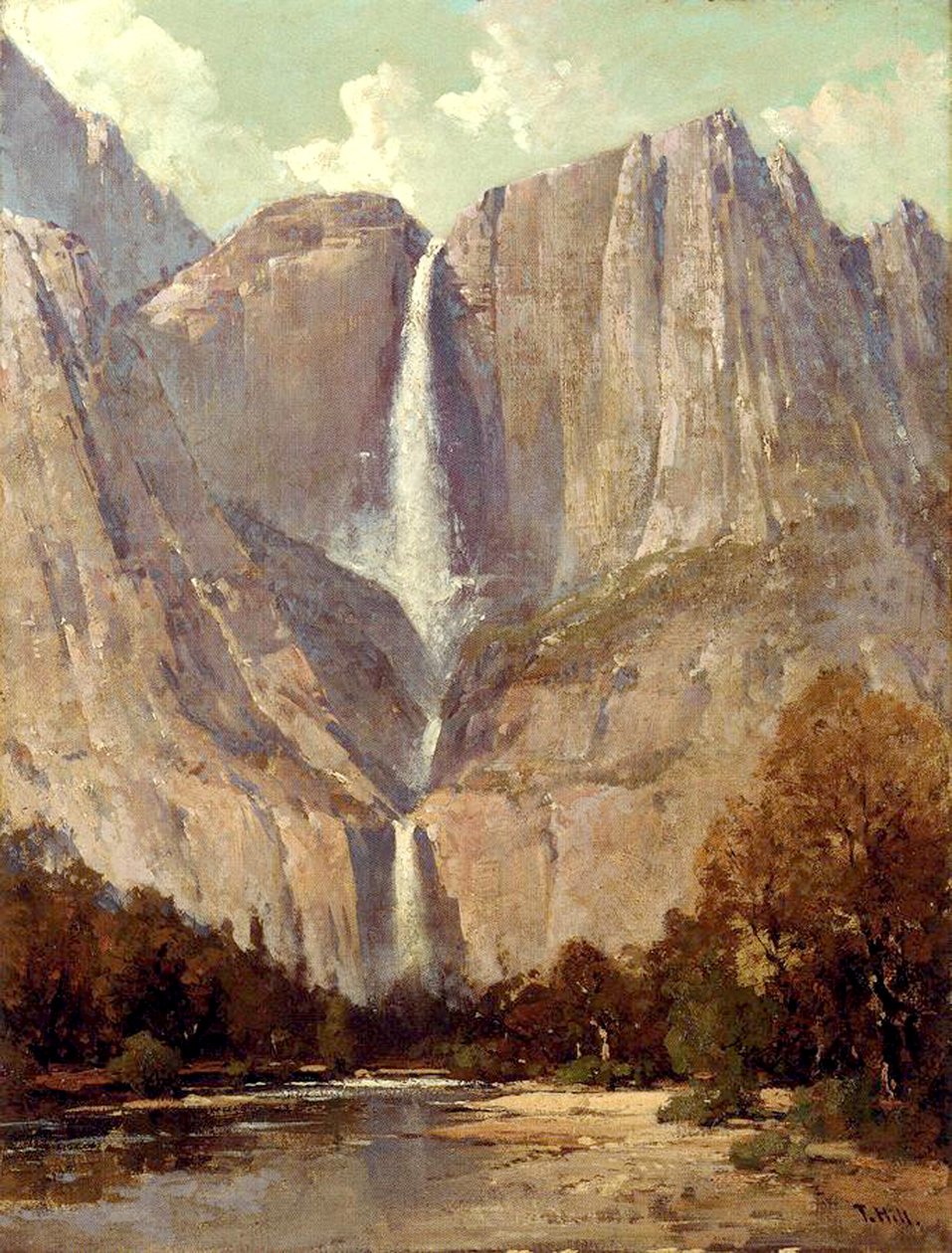 Gelin duvağı Güz, Yosemite by Thomas Hill