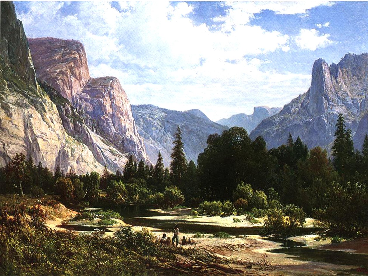 Paiute Kızılderilileri Dinleniyor, 1866 by Thomas Hill