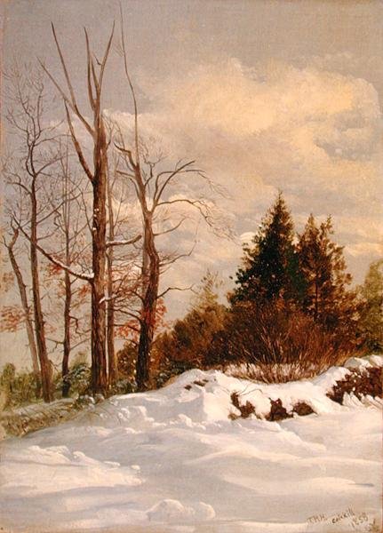 Catskill Kış Manzarası by Thomas Hiram Hotchkiss