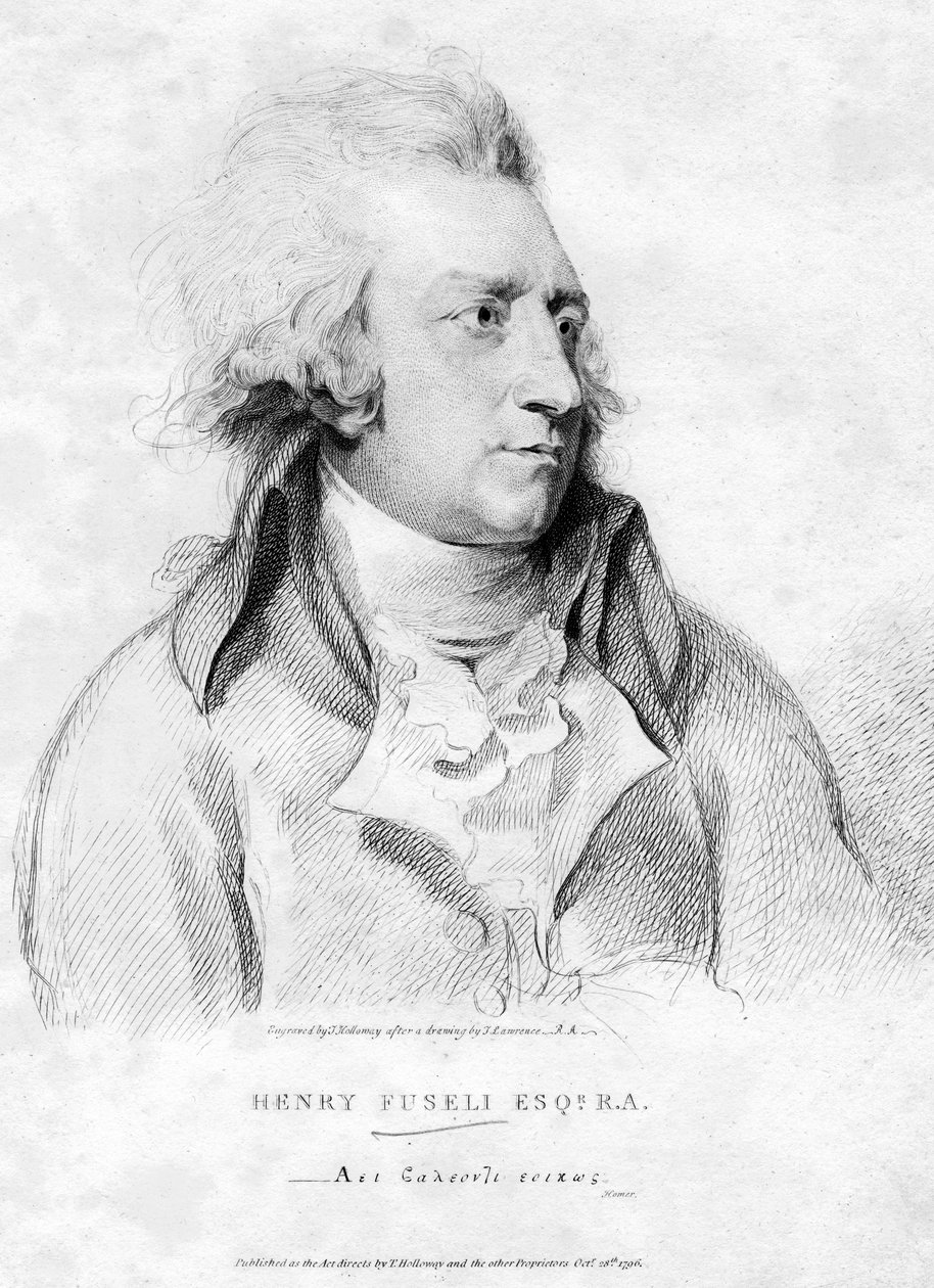 Henry Fuseli, 18. yüzyıl. by Thomas Holloway