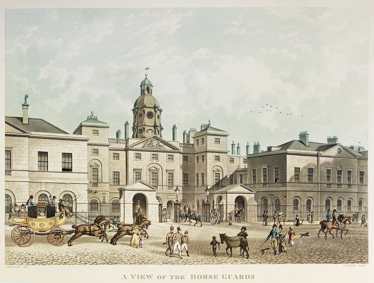 J.C Sadler tarafından oyulmuş Whitehall