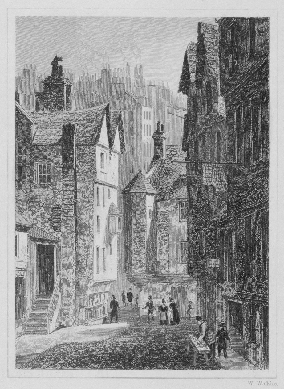Lise, Wynd, Edinburgh, William Watkins tarafından kazınmış, 1831 by Thomas Hosmer Shepherd