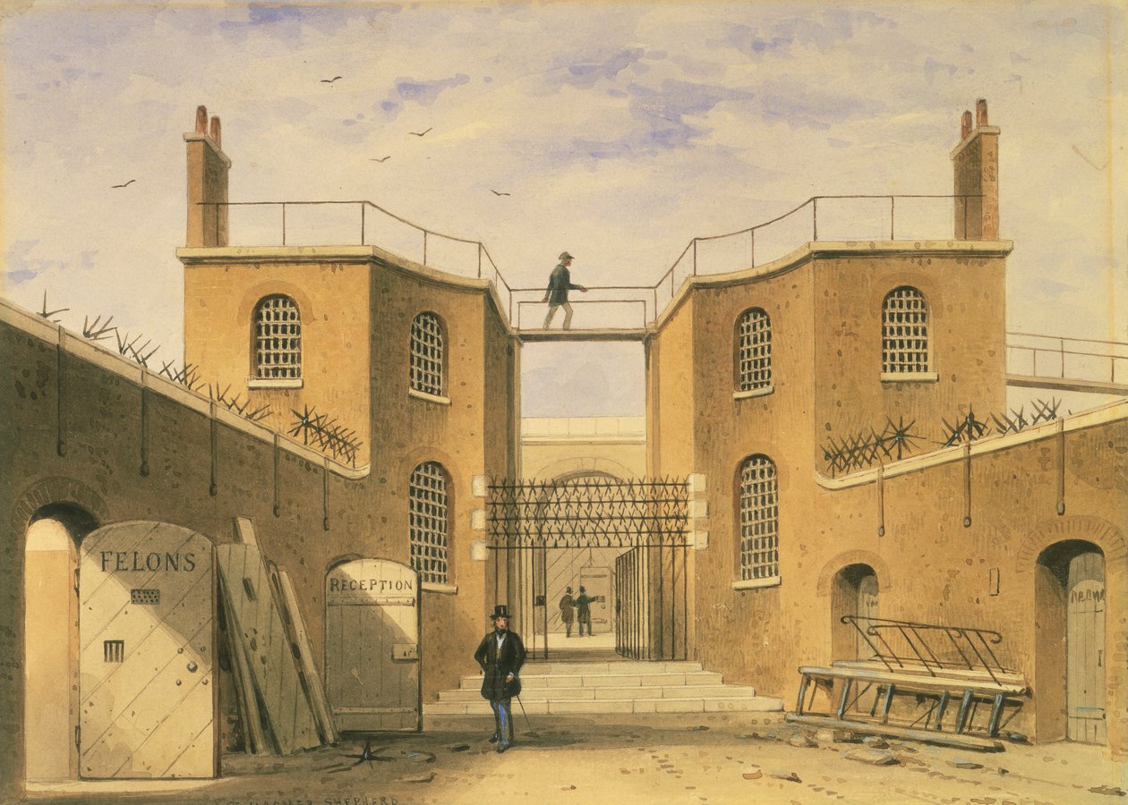 Düzeltme Evi, Clerkenwell, Londra, c1850 by Thomas Hosmer Shepherd